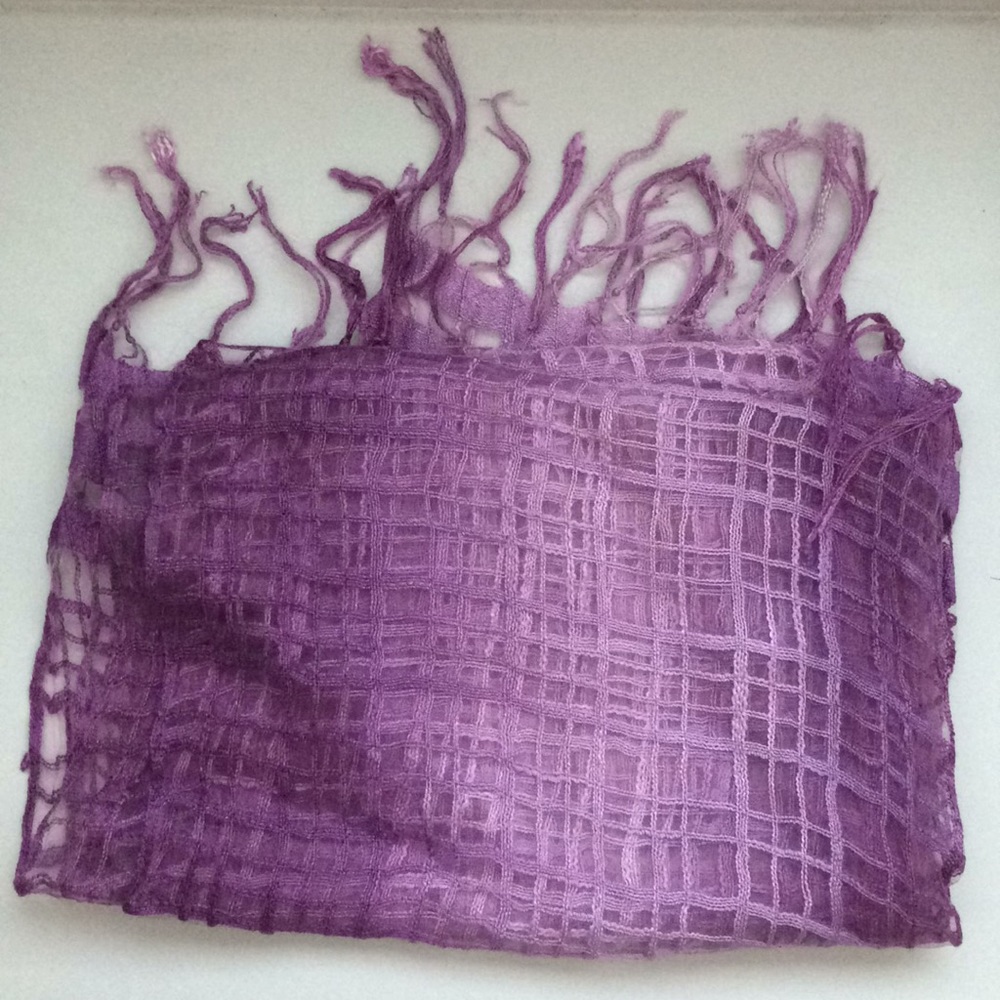 Purple scarf